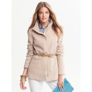 Banana Republic Wool Blend Coat with Bow Belt